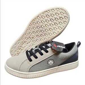 Airwalk Classic Air Grey Skate Shoes Sneakers Low Top Youth Size 6 Y2K Retro New